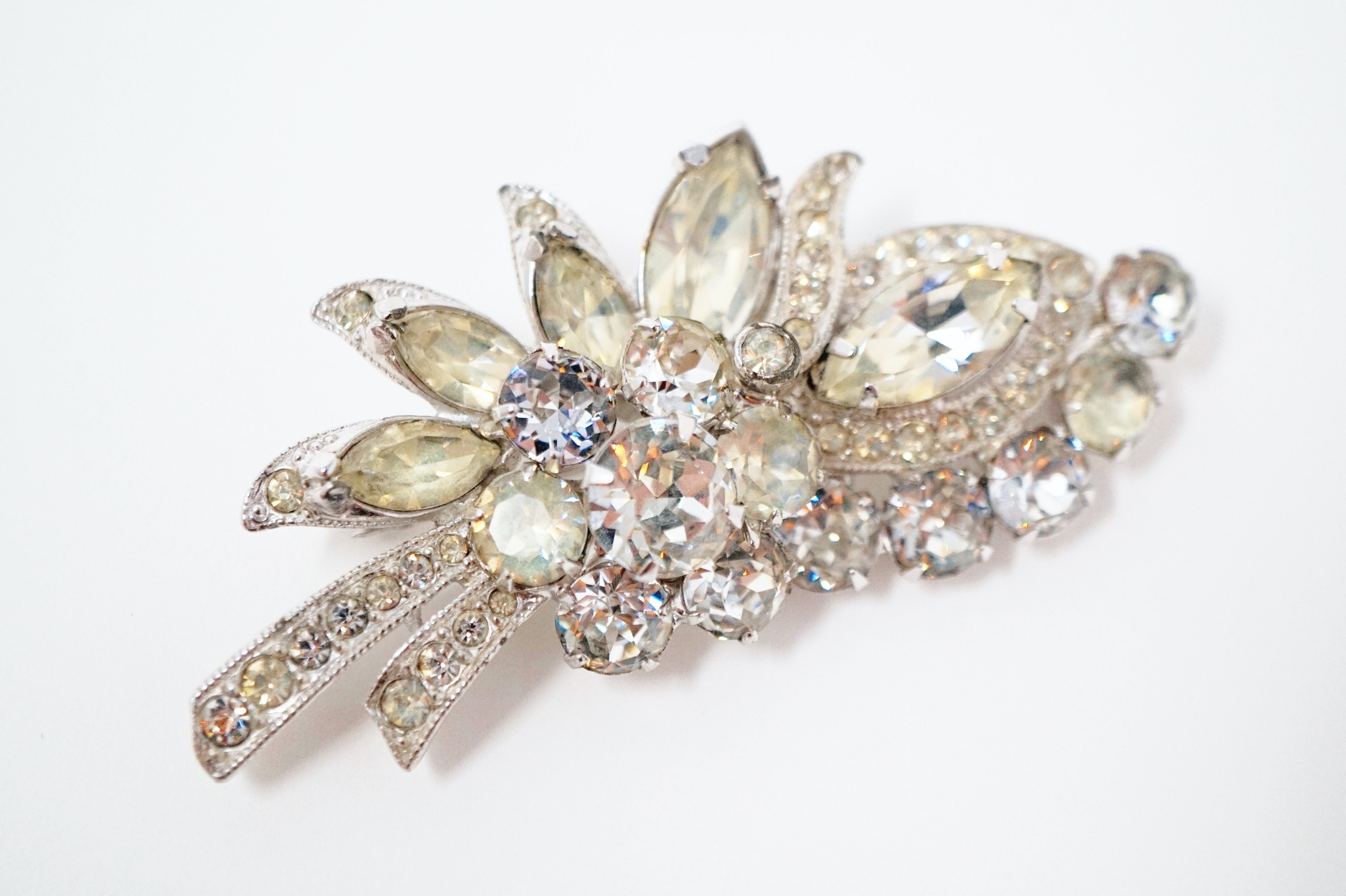 eisenberg rhinestone brooch