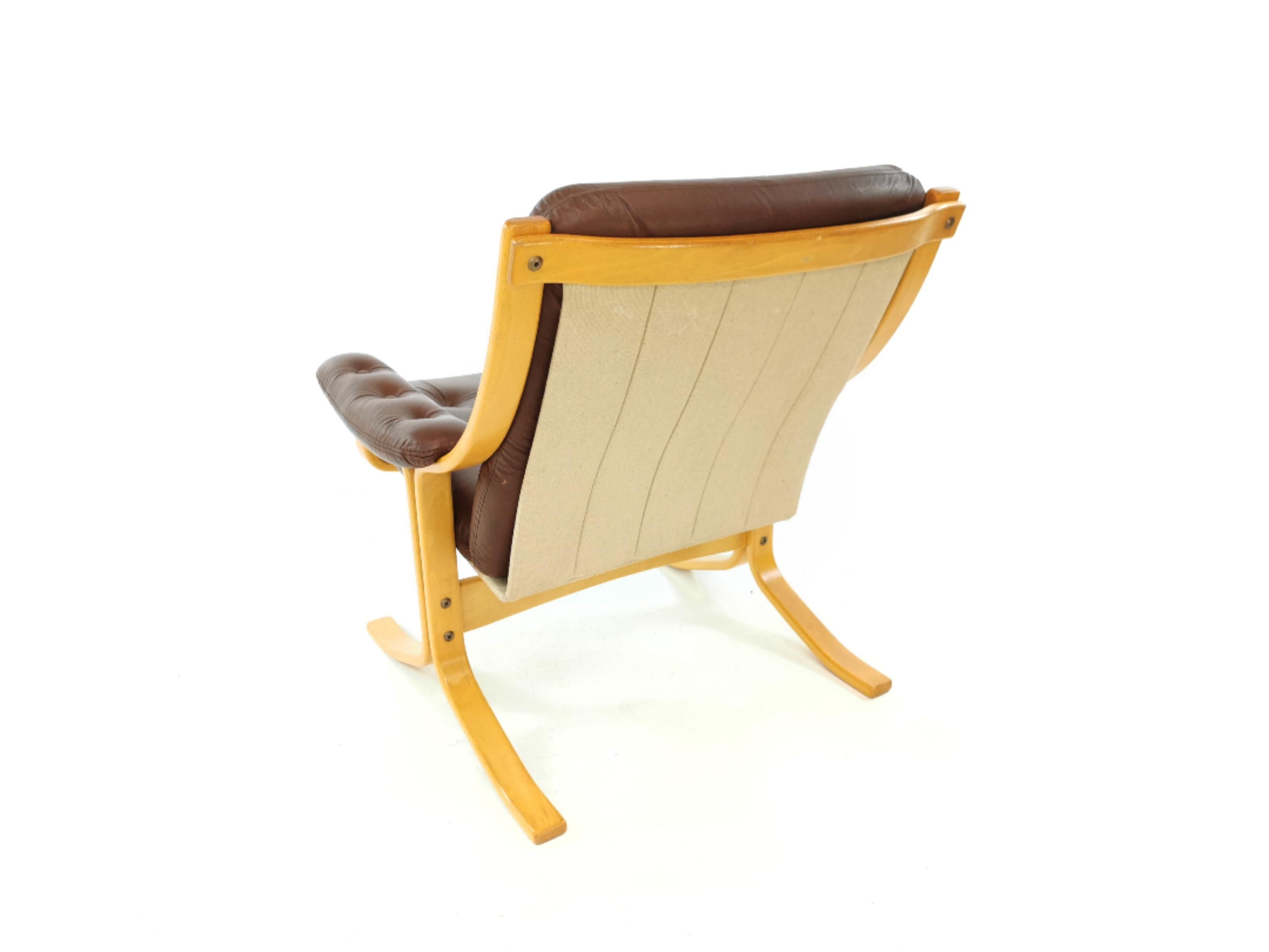 Norwegian Vintage Ekornes Leather Easy Chair Armchair Midcentury, 1960s-1970s