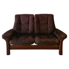 Vintage Ekornes Sofa Stressless Reclining Mid Century Norway