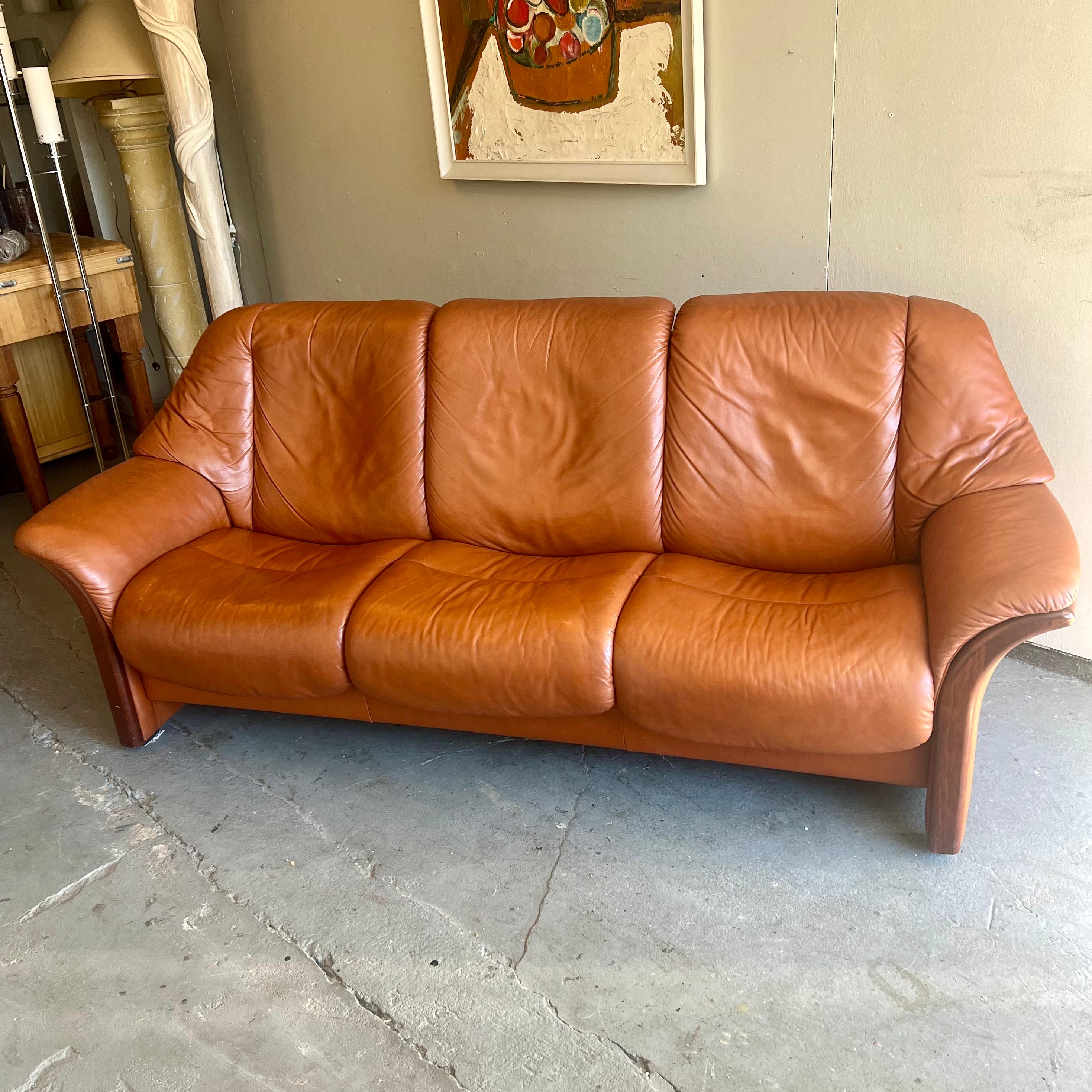 Danish Modern EKORNES Stressless Eldorado Reclining Sofa Norway 8