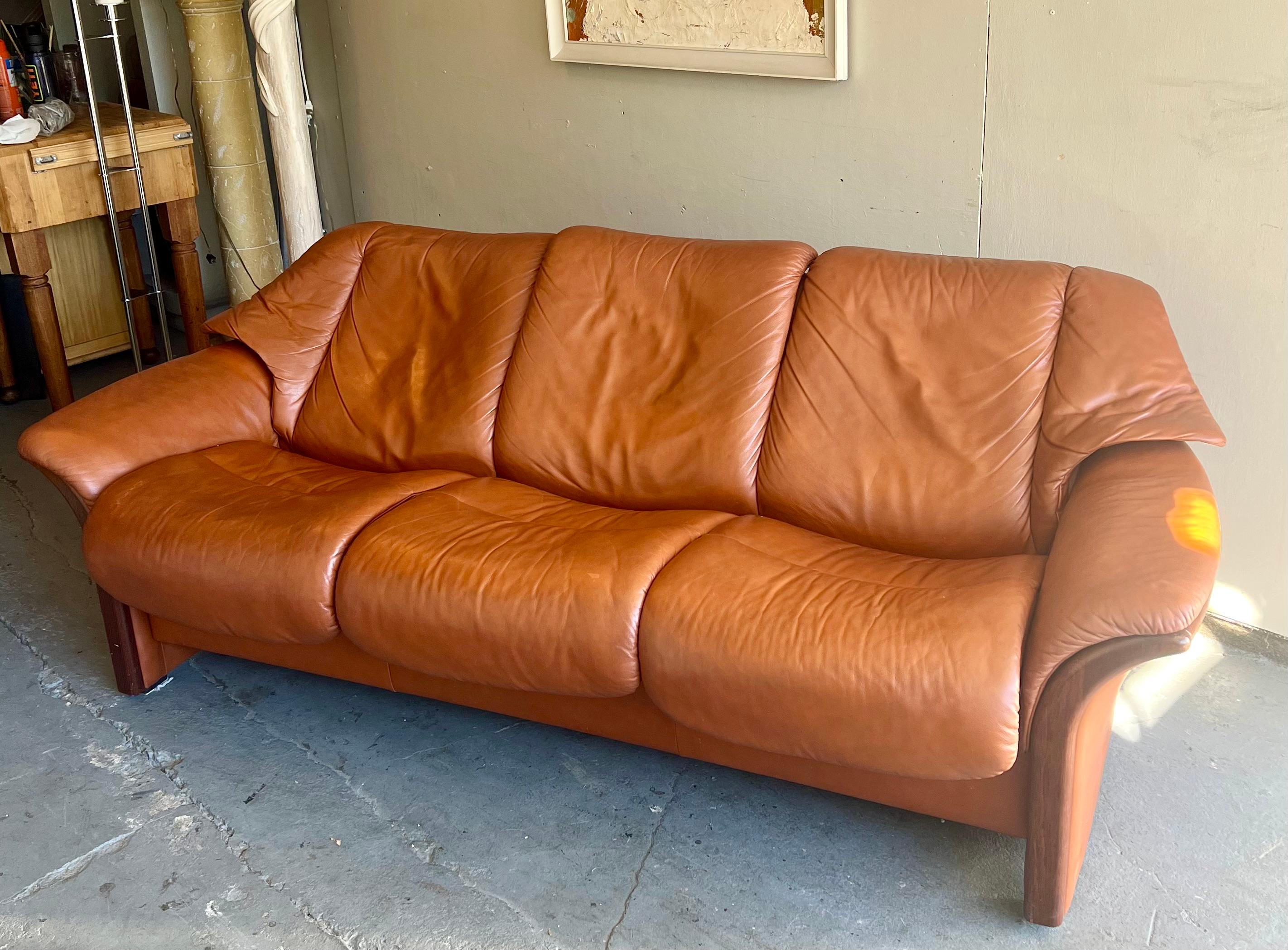 Danish Modern EKORNES Stressless Eldorado Reclining Sofa Norway 10