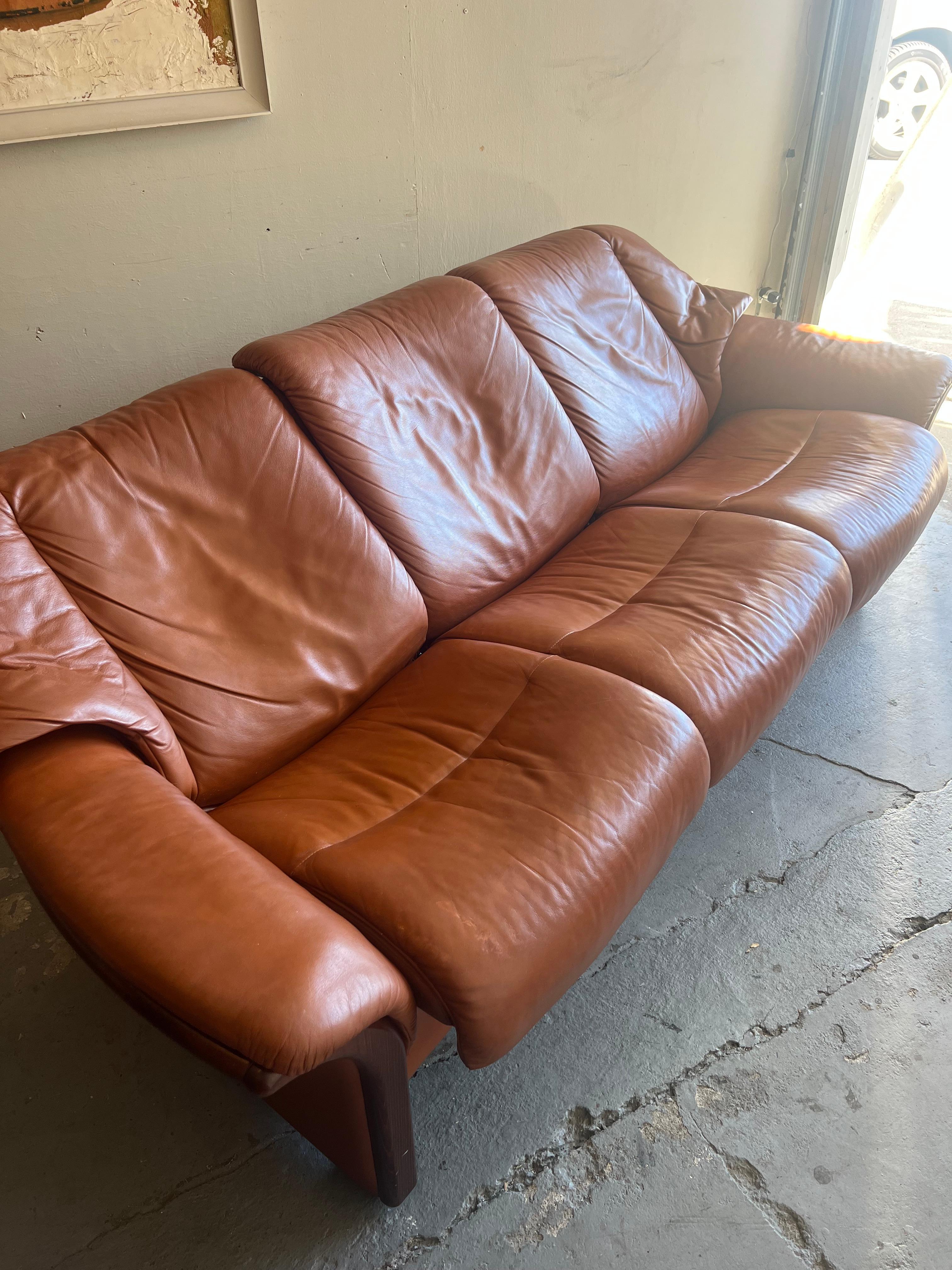 Danish Modern EKORNES Stressless Eldorado Reclining Sofa Norway 3