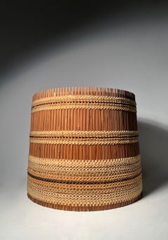 Vintage Elaborate Hand Crafted Textile Drum Lamp Shade by Maria Kipp