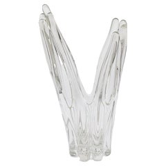 Murano Vase - Sculpture in clear glass - Handblown