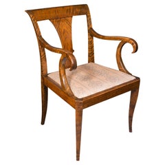 Elbow-Stuhl, kontinental, Seidenholz, Sitz, Biedermeier- Taste, Art déco
