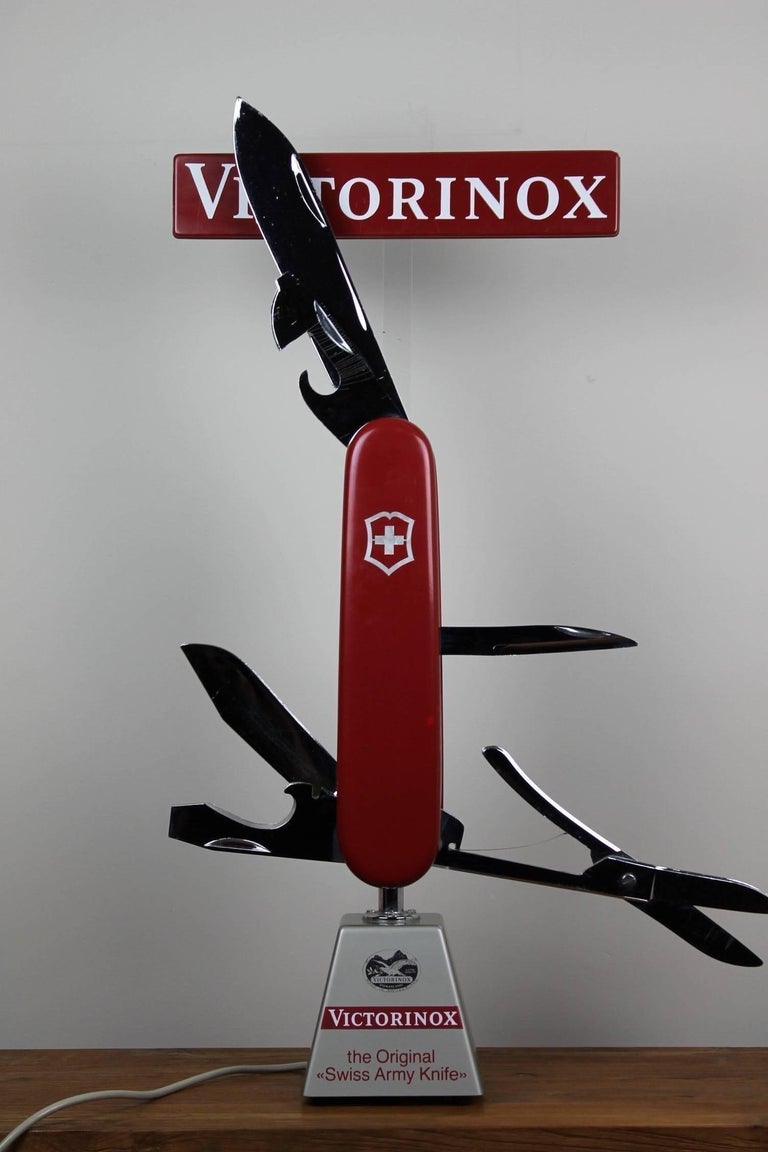 Swiss army knife shop display on sale