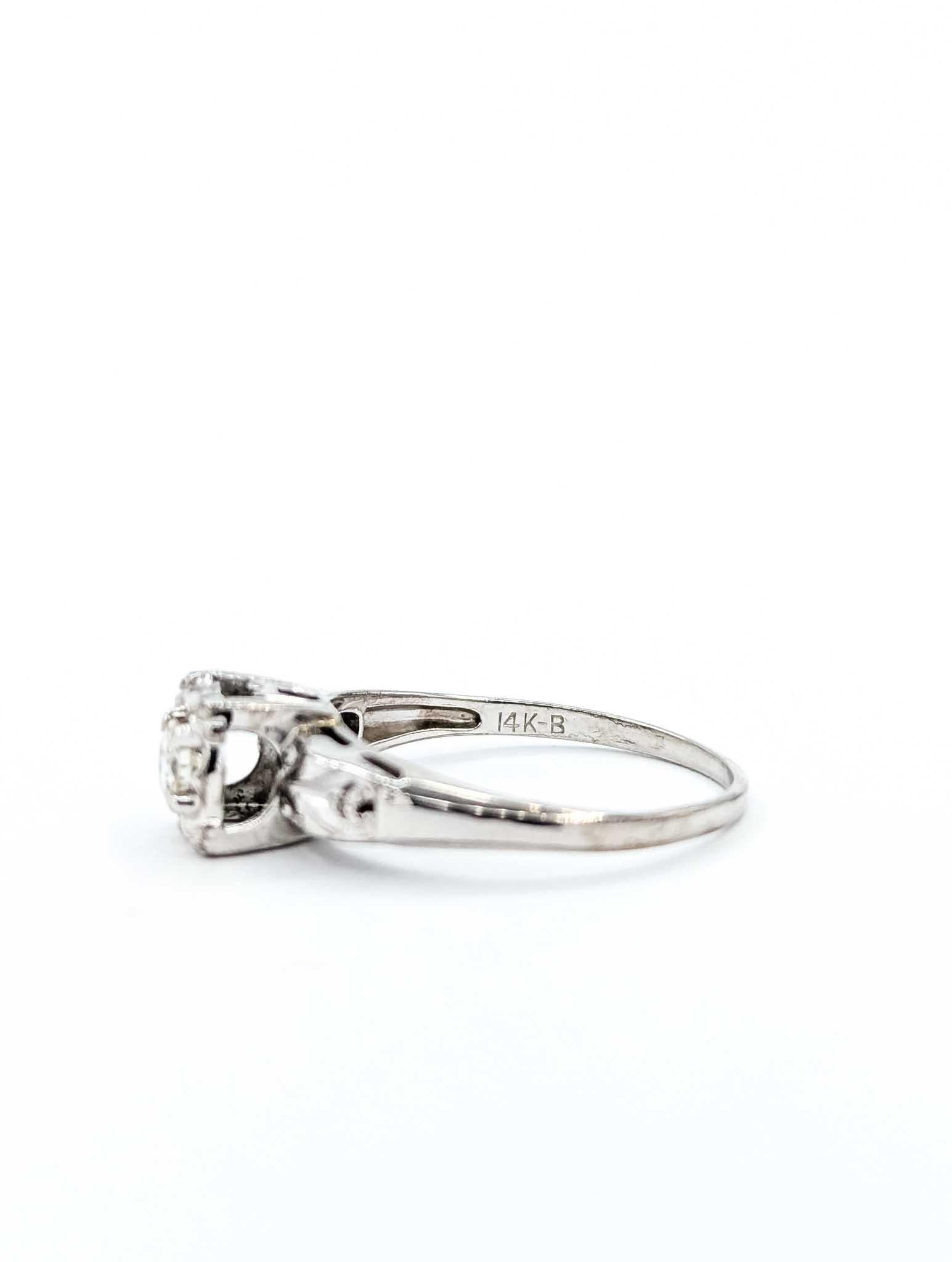 Set di anelli con diamanti Vintage Eleg 14kt in vendita 4
