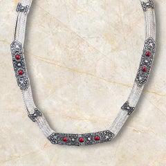 Vintage Elegance Antique Silver Chain Necklace