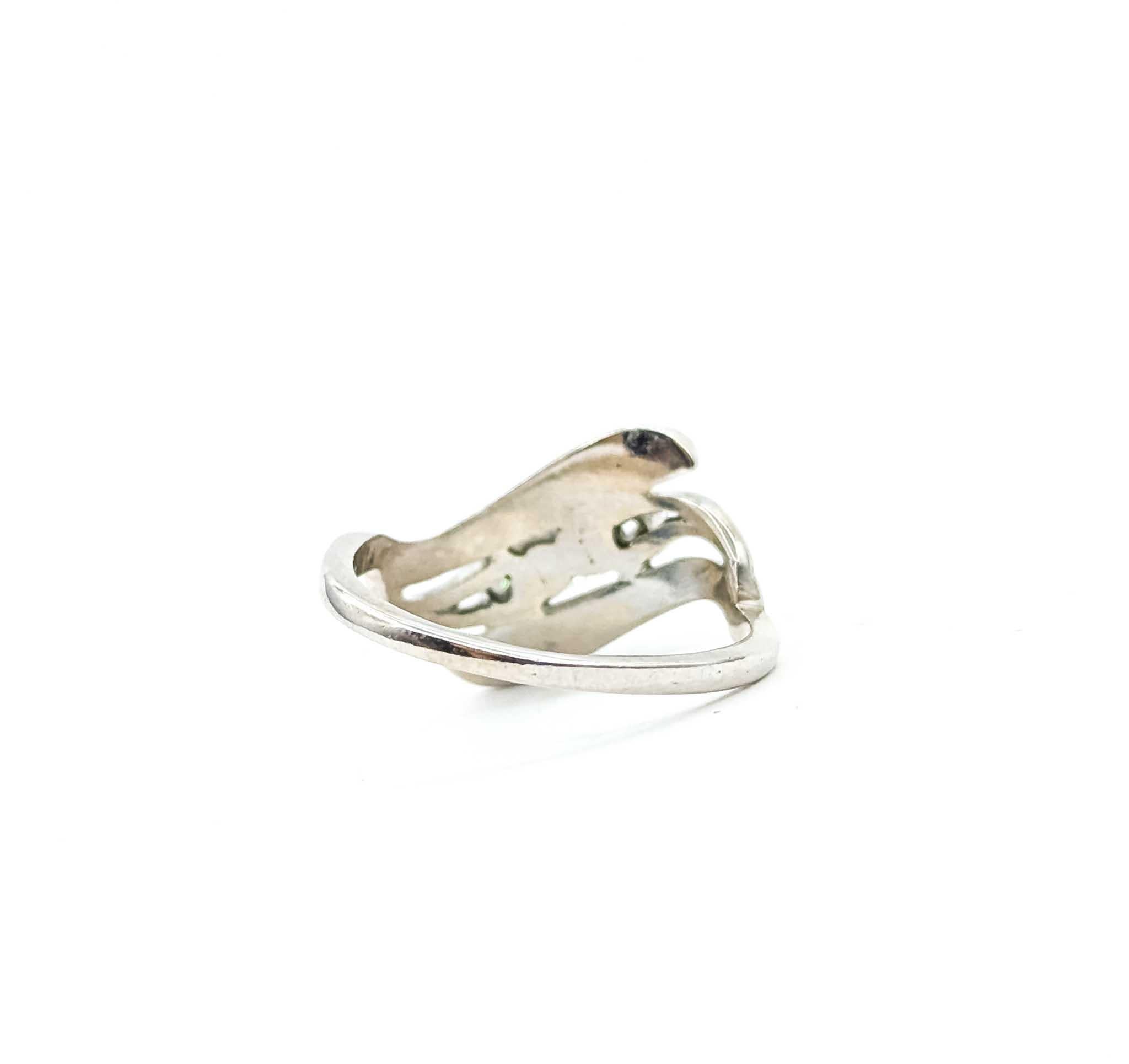 Anillo de Compromiso de Diamantes Elegancia Vintage en Oro Blanco de 14k en venta 1