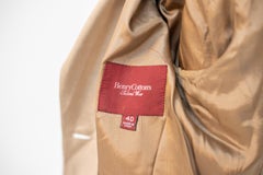 Vintage Elegant Champagne Linen Blazer