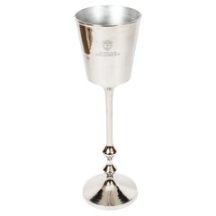 Retro Elegant Silver-Plated Bollinger Champagne / Wine Cooler on Stand 20th C