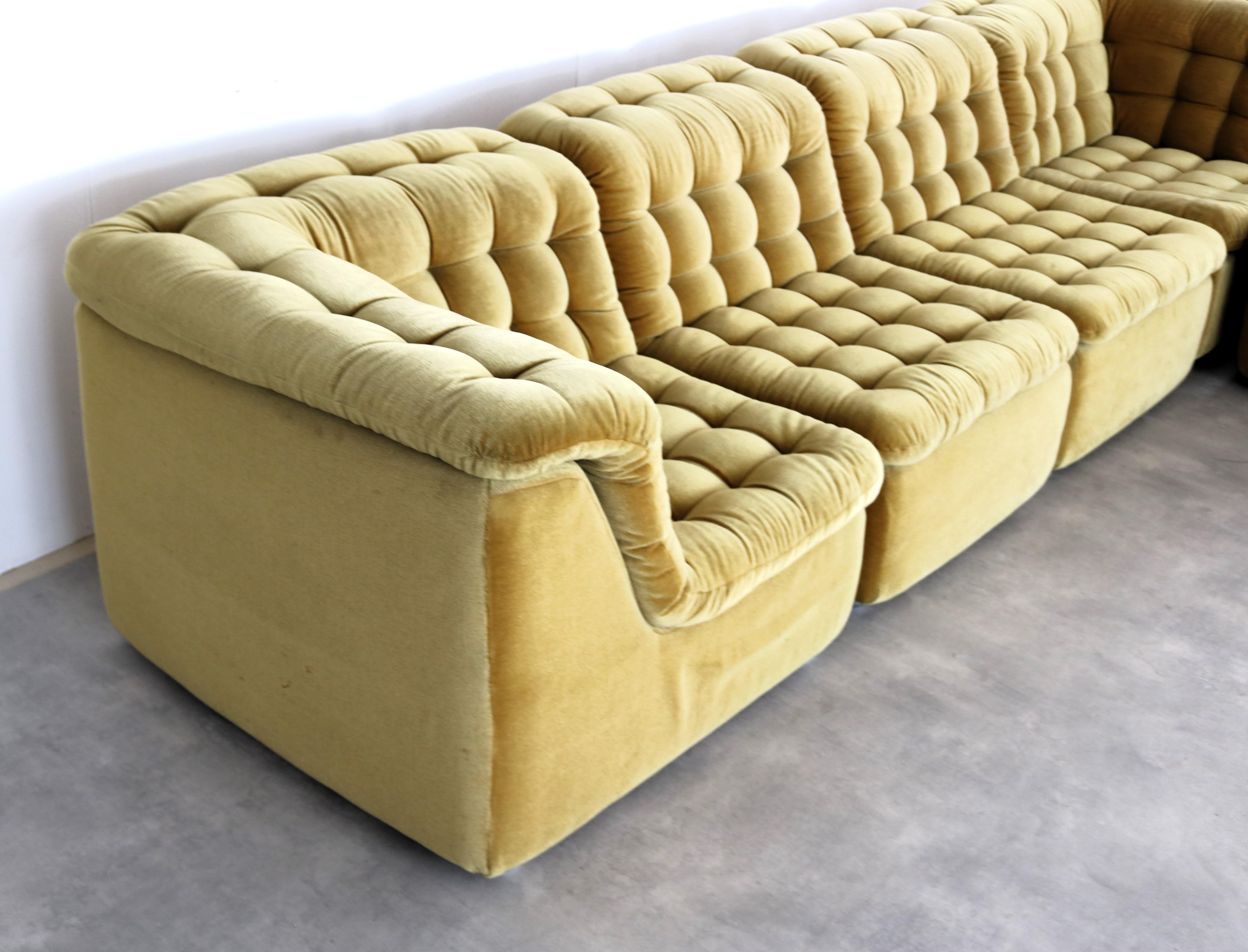 Vintage-Element-Sofa  Bank  70's (Stoff)