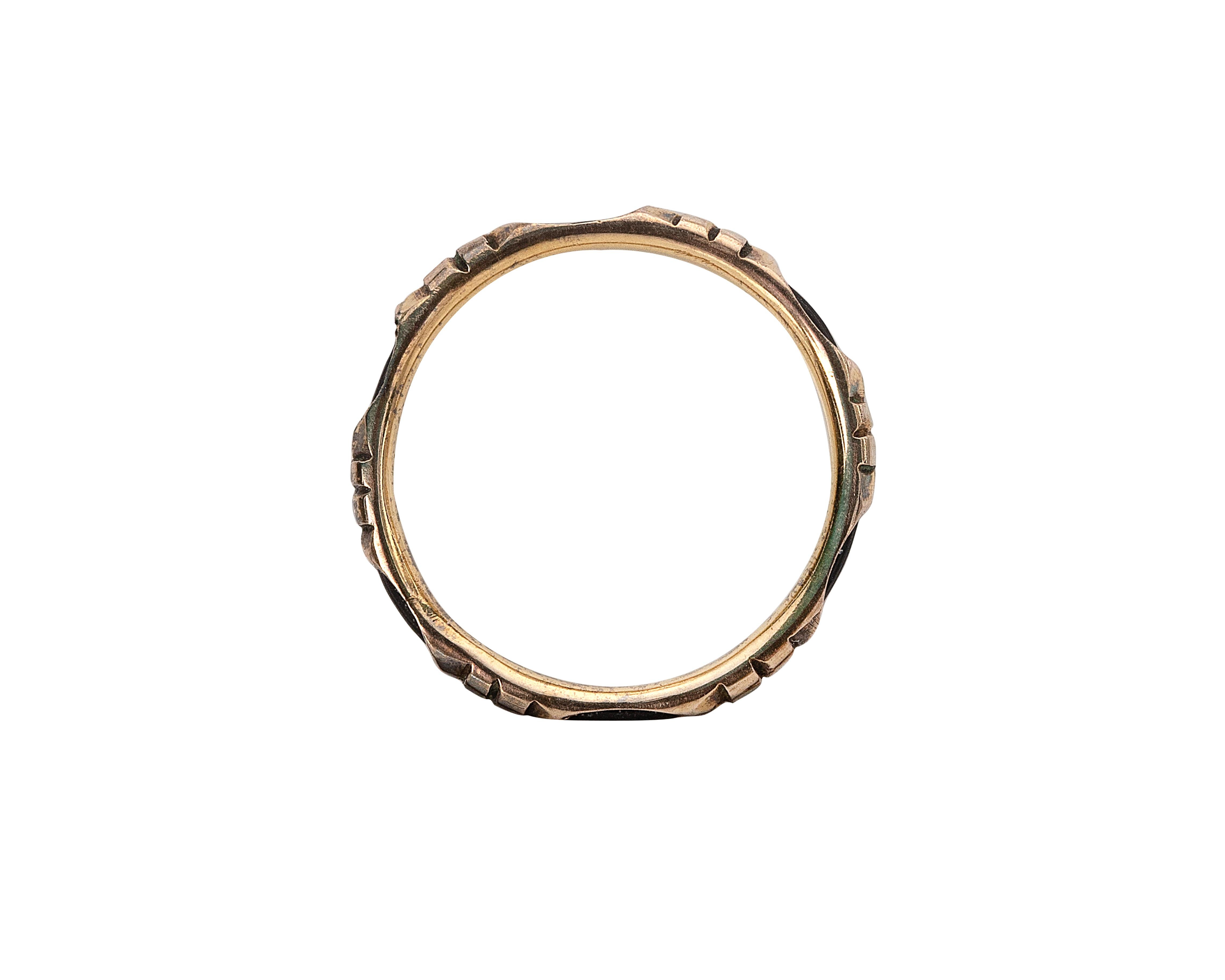 elephant hair ring gold