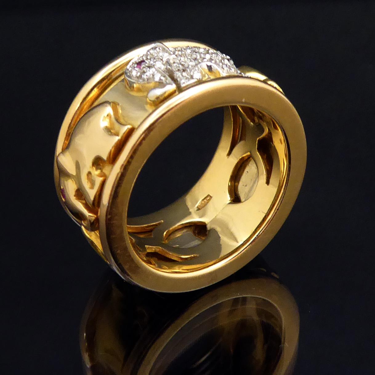 gold ring elephant