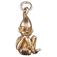 Vintage Elf Charm of 10k Gold
