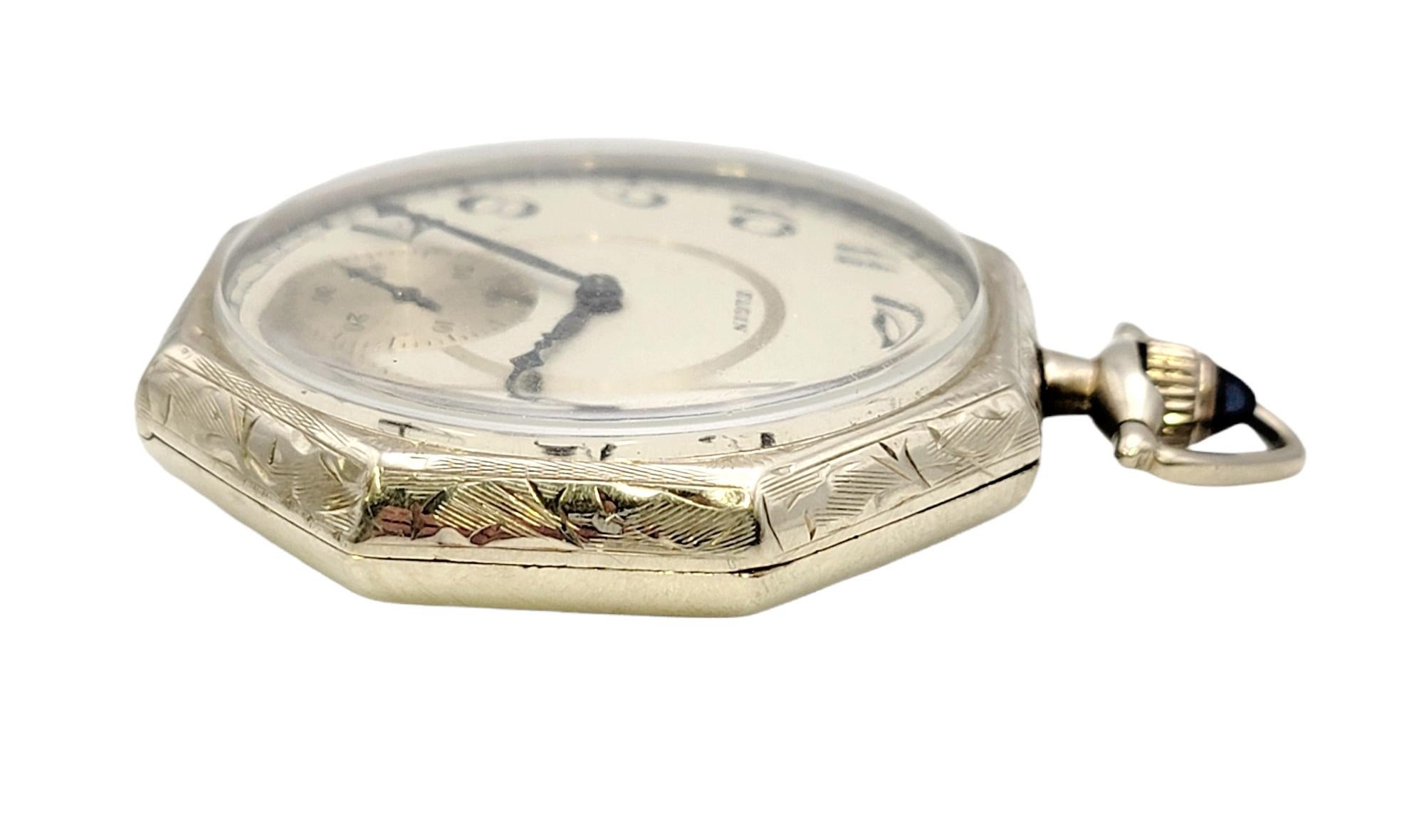 elgin octagon pocket watch