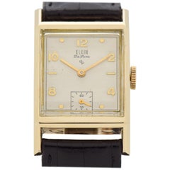 Vintage Elgin Deluxe Rectangular-Shaped Watch, 1948