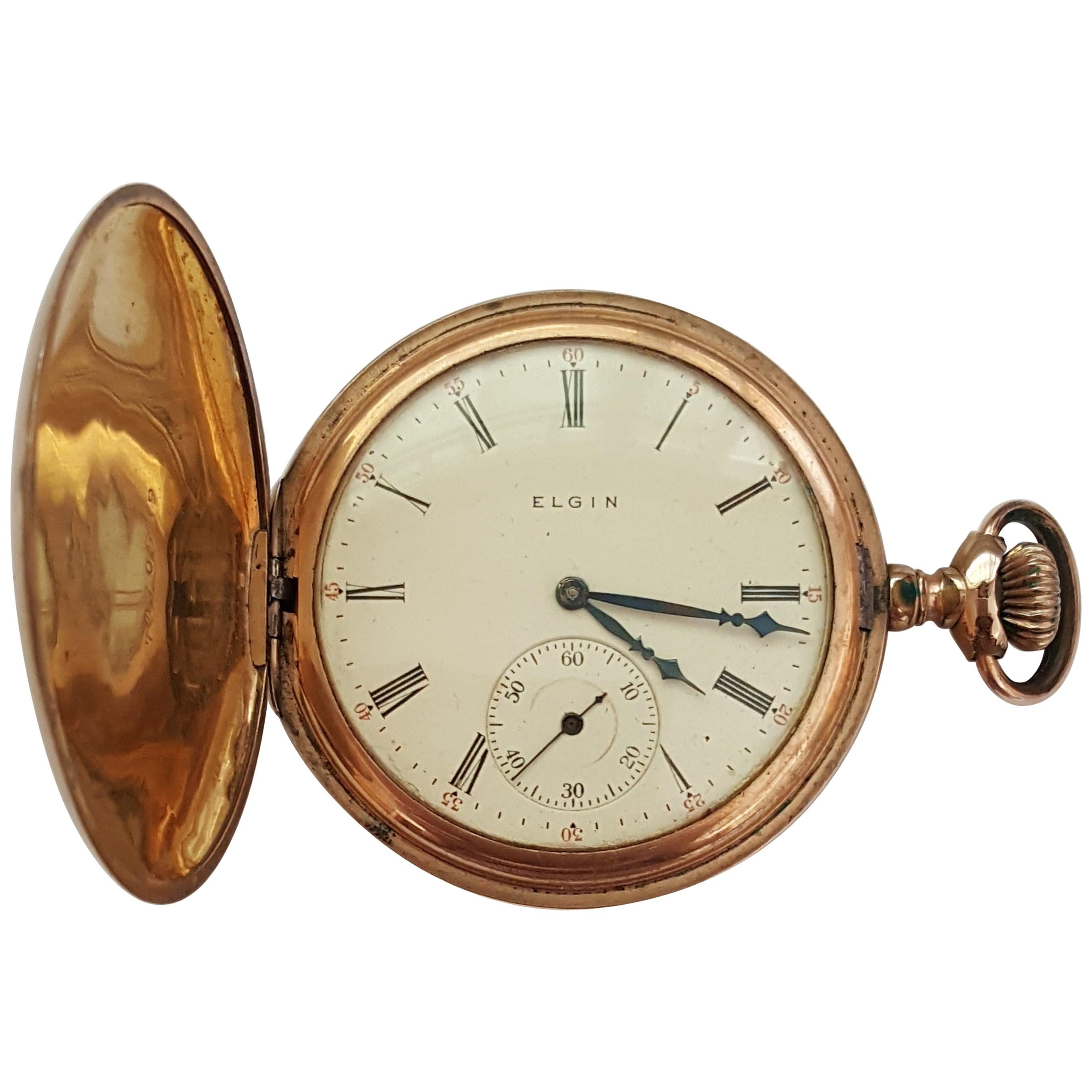 Elgin gold plated watch sale