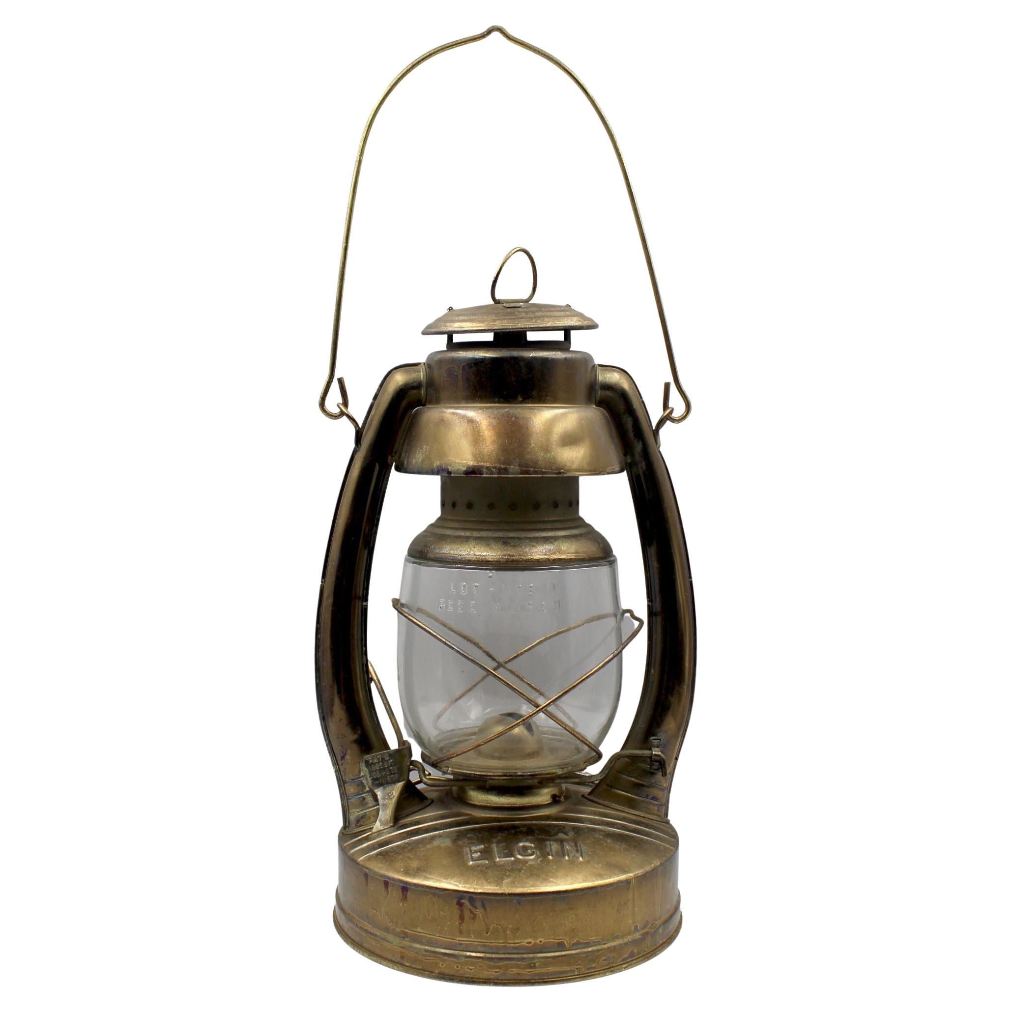 Vintage Elgin Kerosene Lantern, Early 20th Century