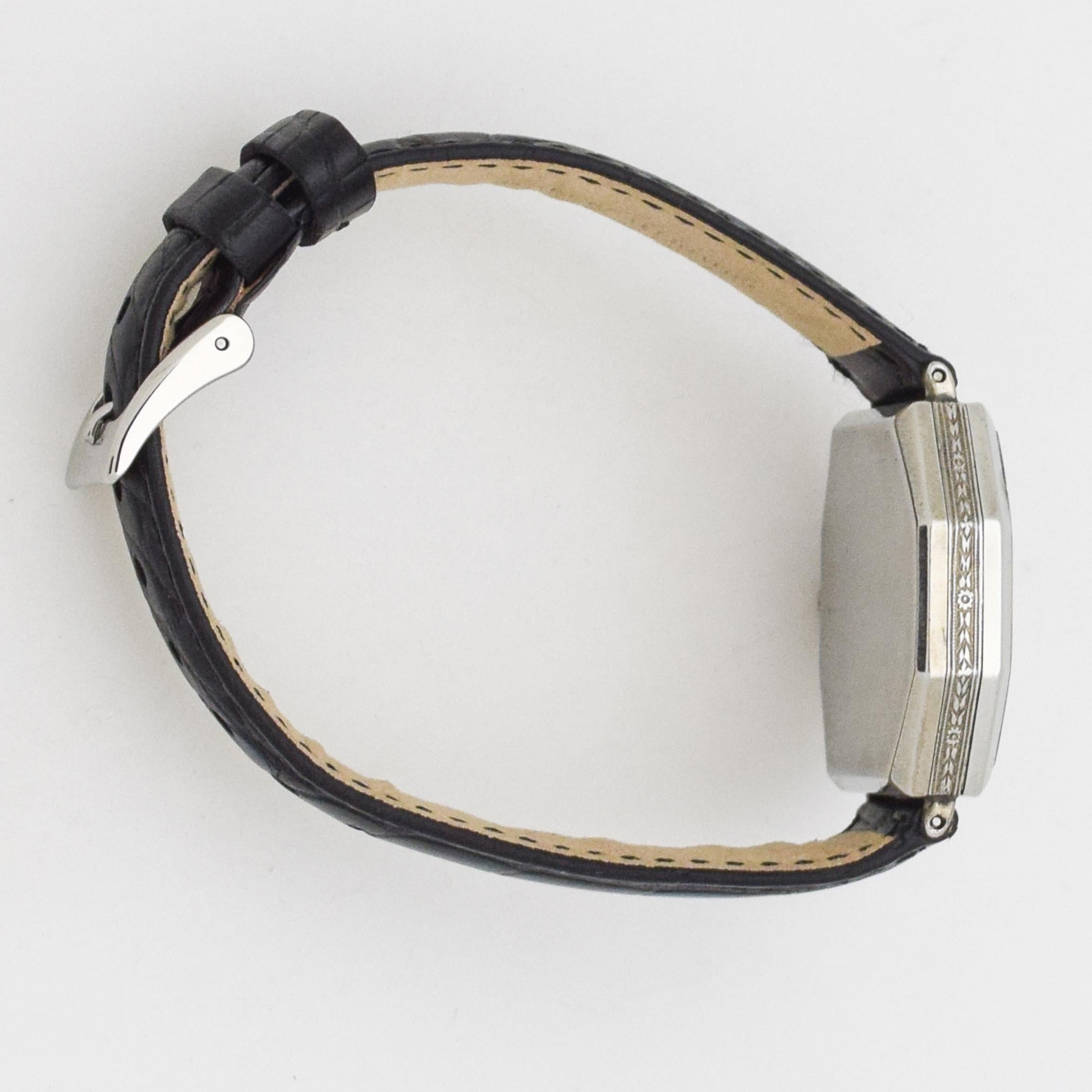 Vintage Elgin Octagonal-Shaped Nickle Watch, 1928 1