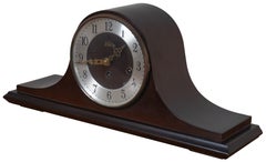 Vintage Elgin Welby Mahogany Humpback Mantel Clock Franz Hermle Germany