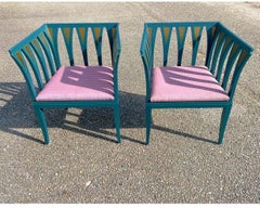 Chaises vintage Eliel Saarinen "Blue" - une paire
