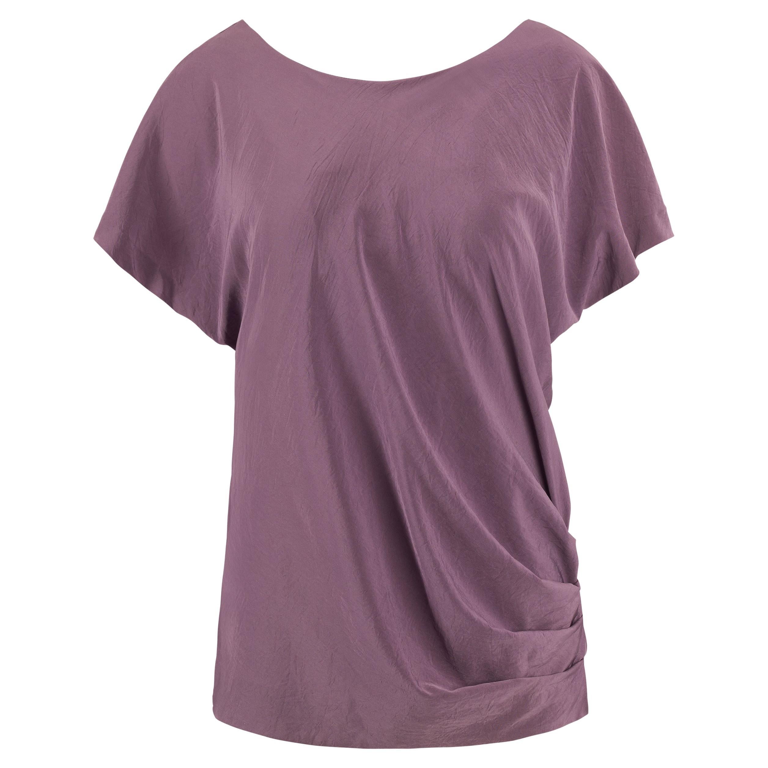 Mini robe en parachute de soie violet Vintage Elizabeth & James 2000's