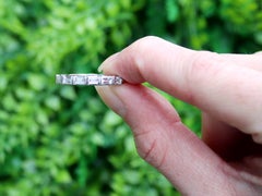 Vintage Elizabeth II 0.90Ct Diamond and Platinum Full Eternity Ring 1958