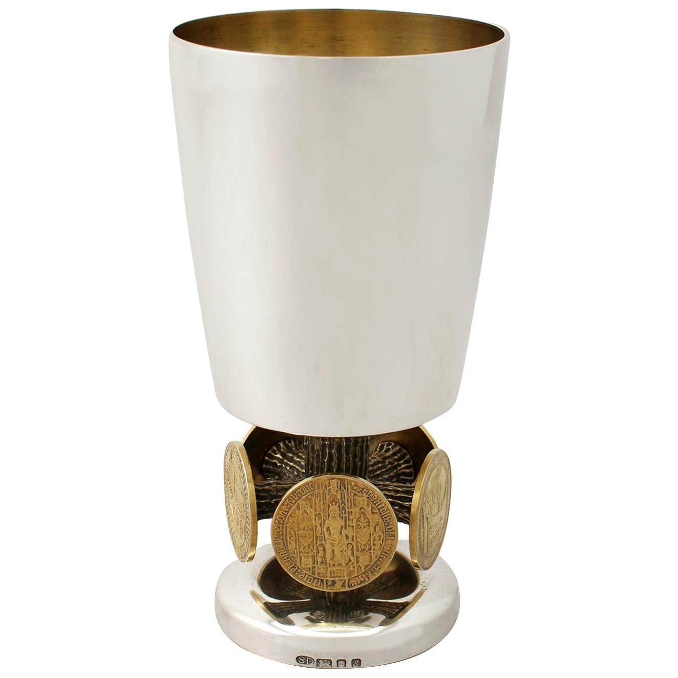 20th Century Modern Sterling Silver Set of Six Brandy Goblets