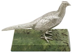 Vintage Elizabeth II 1965 Sterling Silver Pheasant Hen