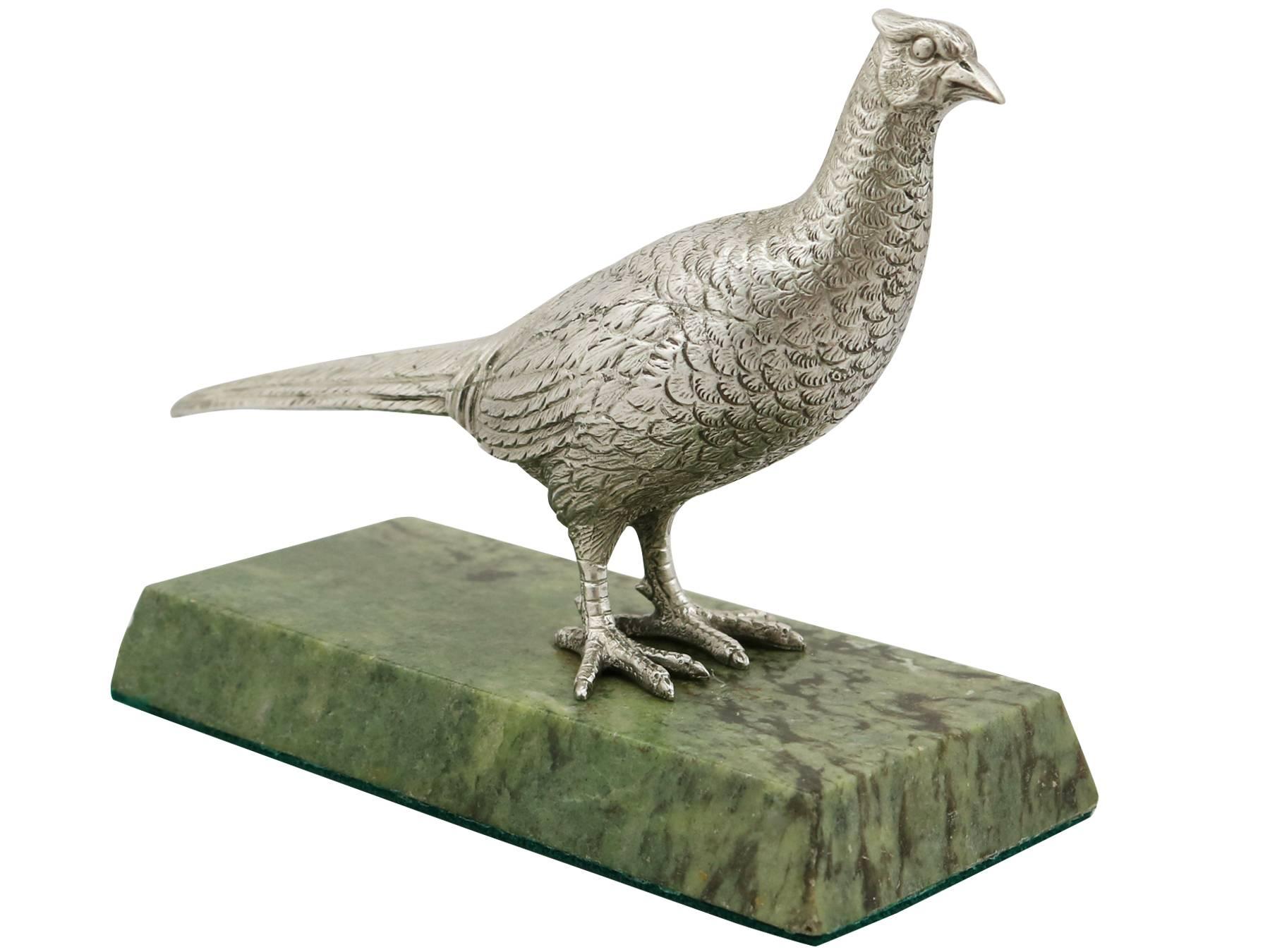 sterling silver pheasants