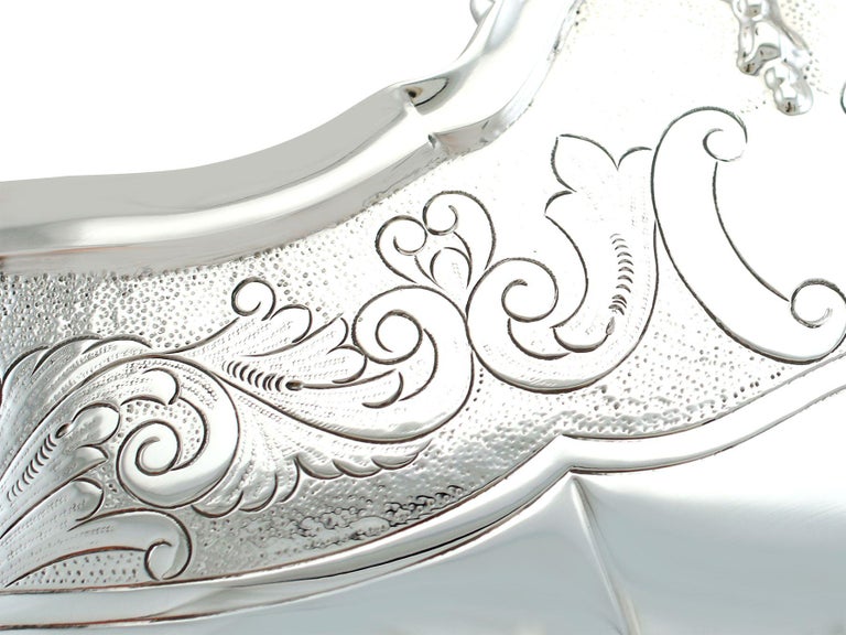 Vintage Elizabeth II Sterling Silver Presentation Bowl For Sale 2