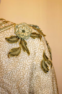 Vintage Ella Saint Silk Jacket with Embellishment