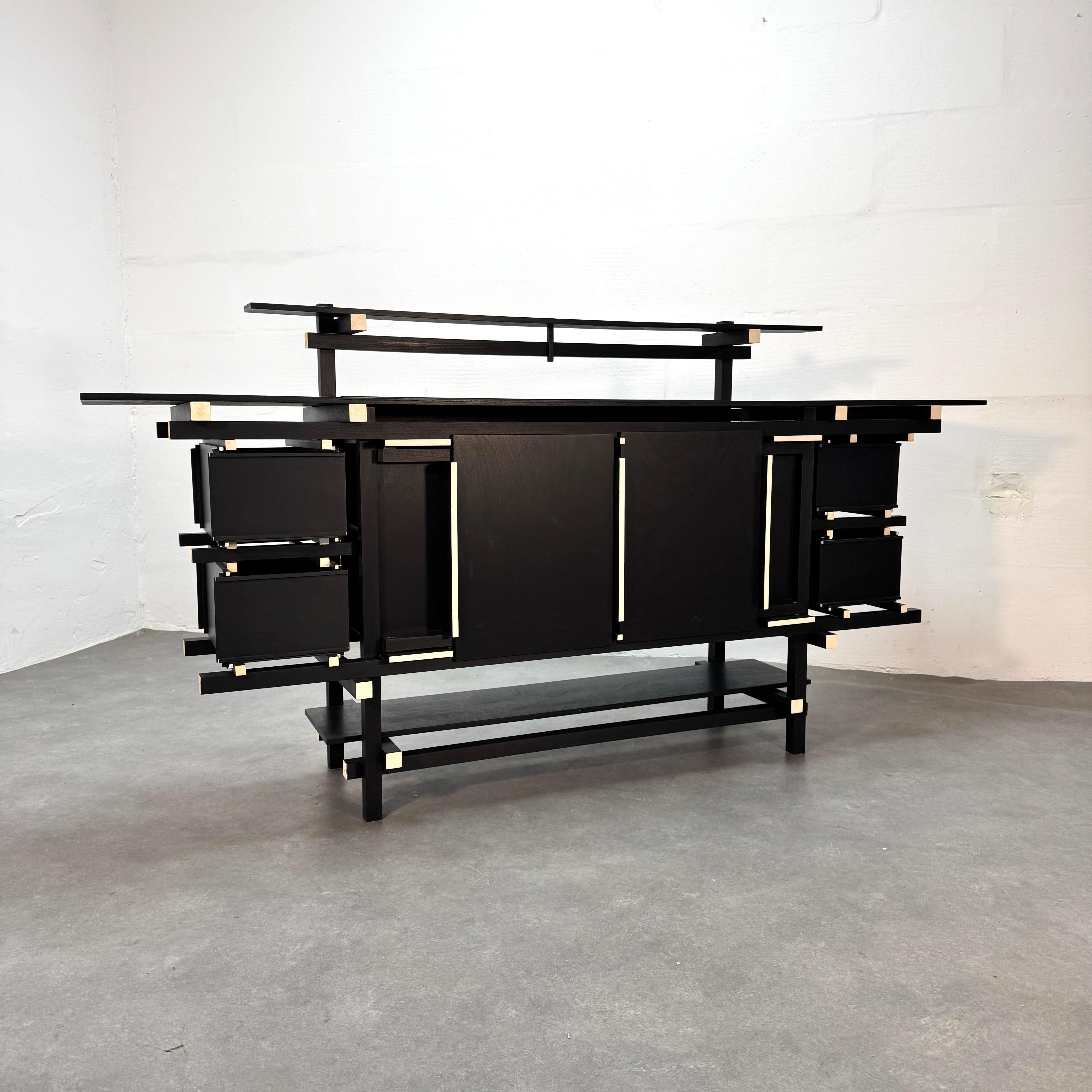 De Stijl Credenza d'epoca 'Elling' di Gerrit Rietveld. in vendita