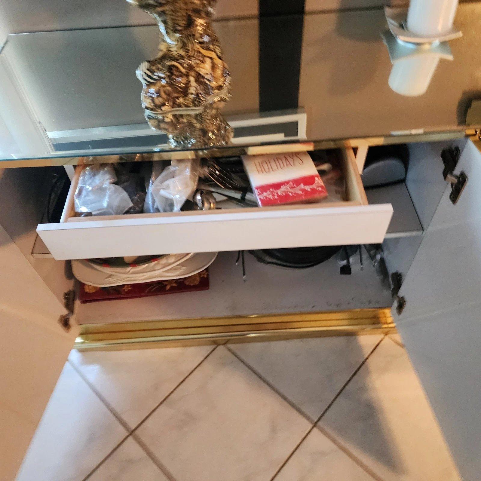Vintage Ello Style Mirrored Buffet Sideboard For Sale 2