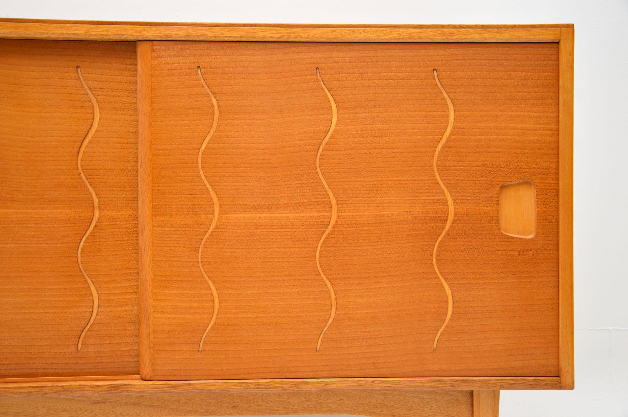 Vintage Elm and Walnut Sideboard by Ian Audley for GW Evans For Sale 4