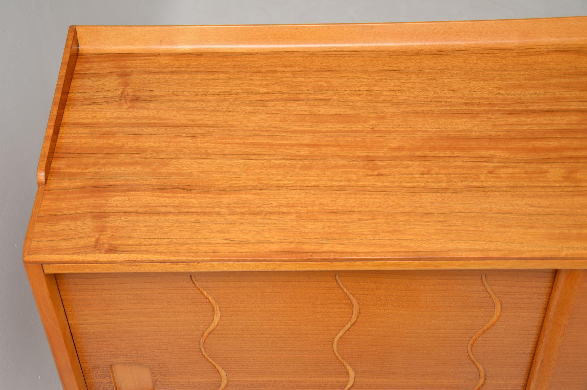 Vintage Elm and Walnut Sideboard by Ian Audley for GW Evans For Sale 1