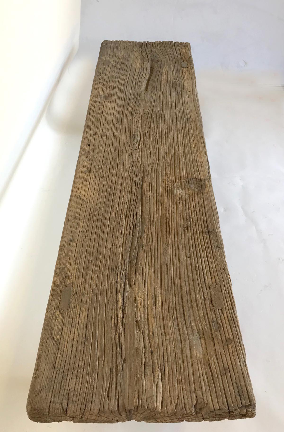 Chinese Vintage Elm Bench