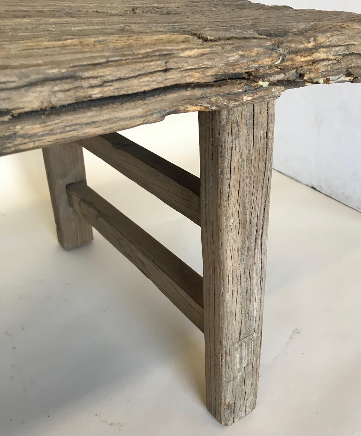 Vintage Elm Bench 2
