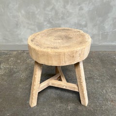 Vintage Elm Chop Block Table