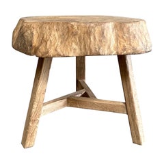 Vintage Elm Chop Block Table