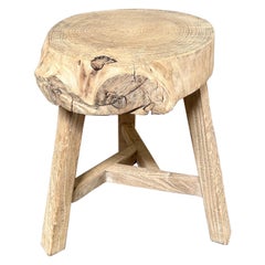 Vintage Elm Chop Block Table