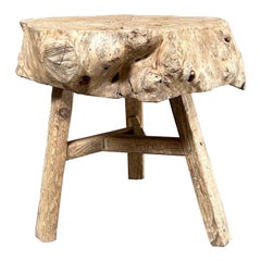 Vintage Elm Chop Block Table