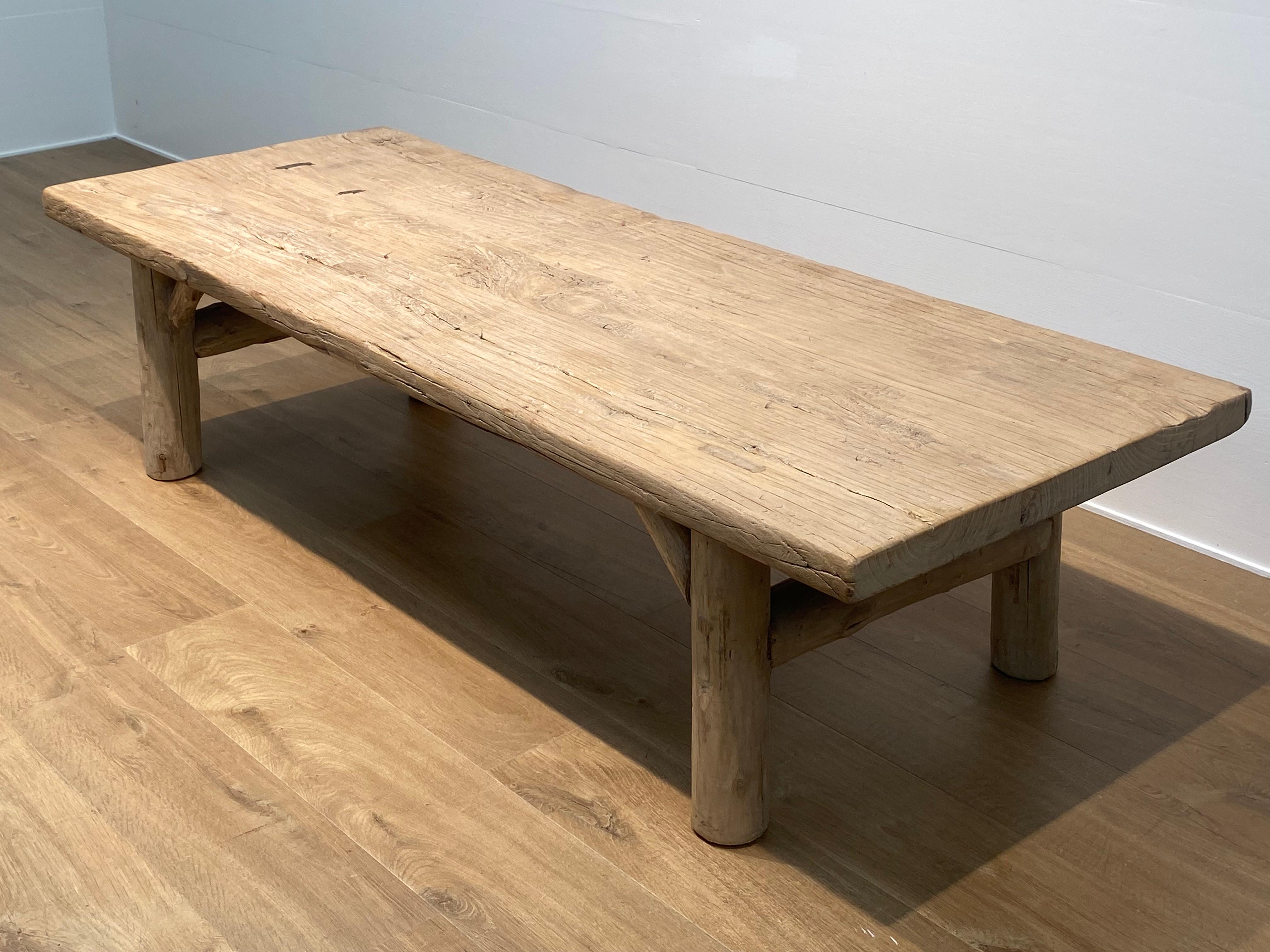 Vintage Elm Coffee Table For Sale 4