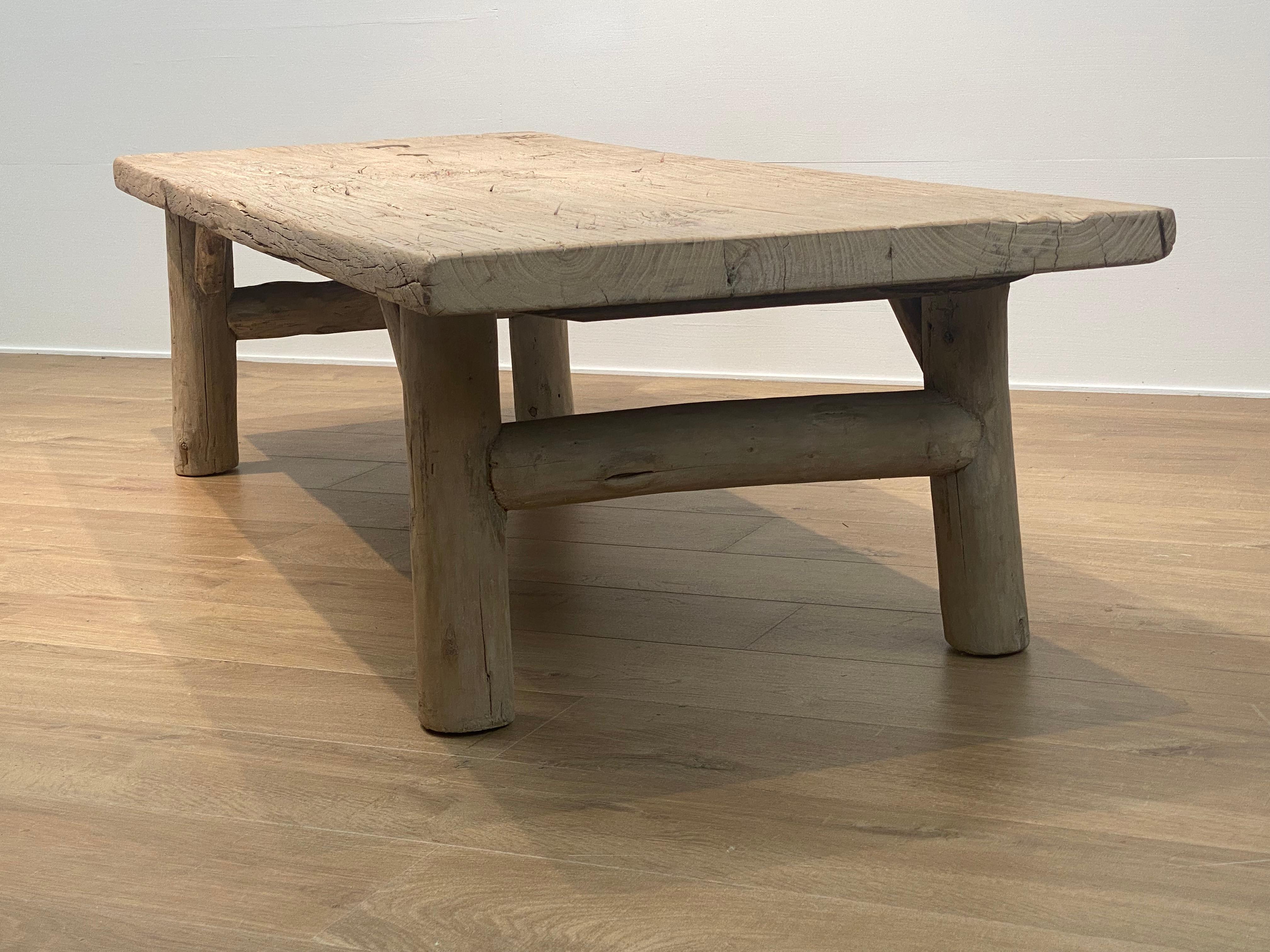 Vintage Elm Coffee Table For Sale 6