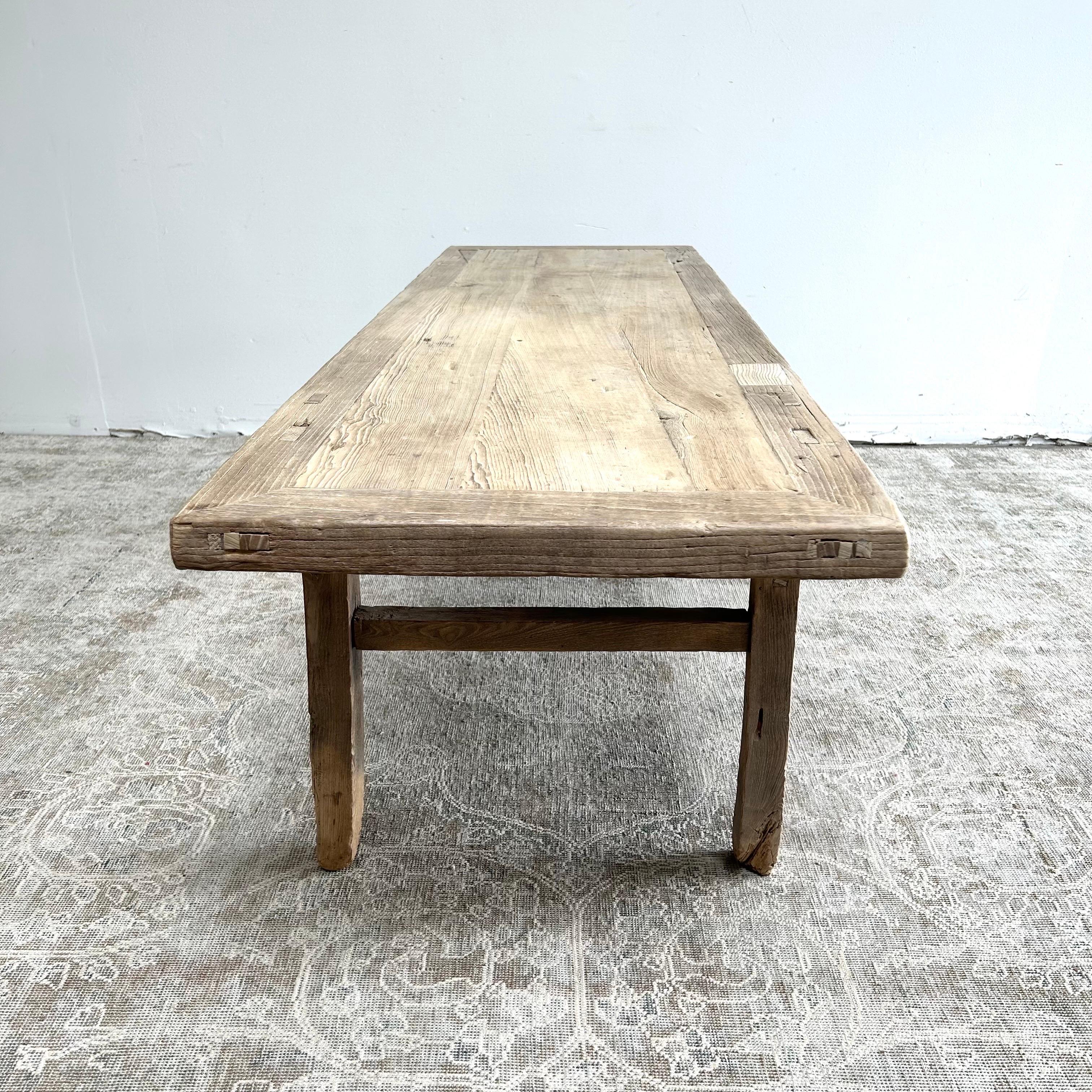 20th Century Vintage Elm Coffee Table For Sale