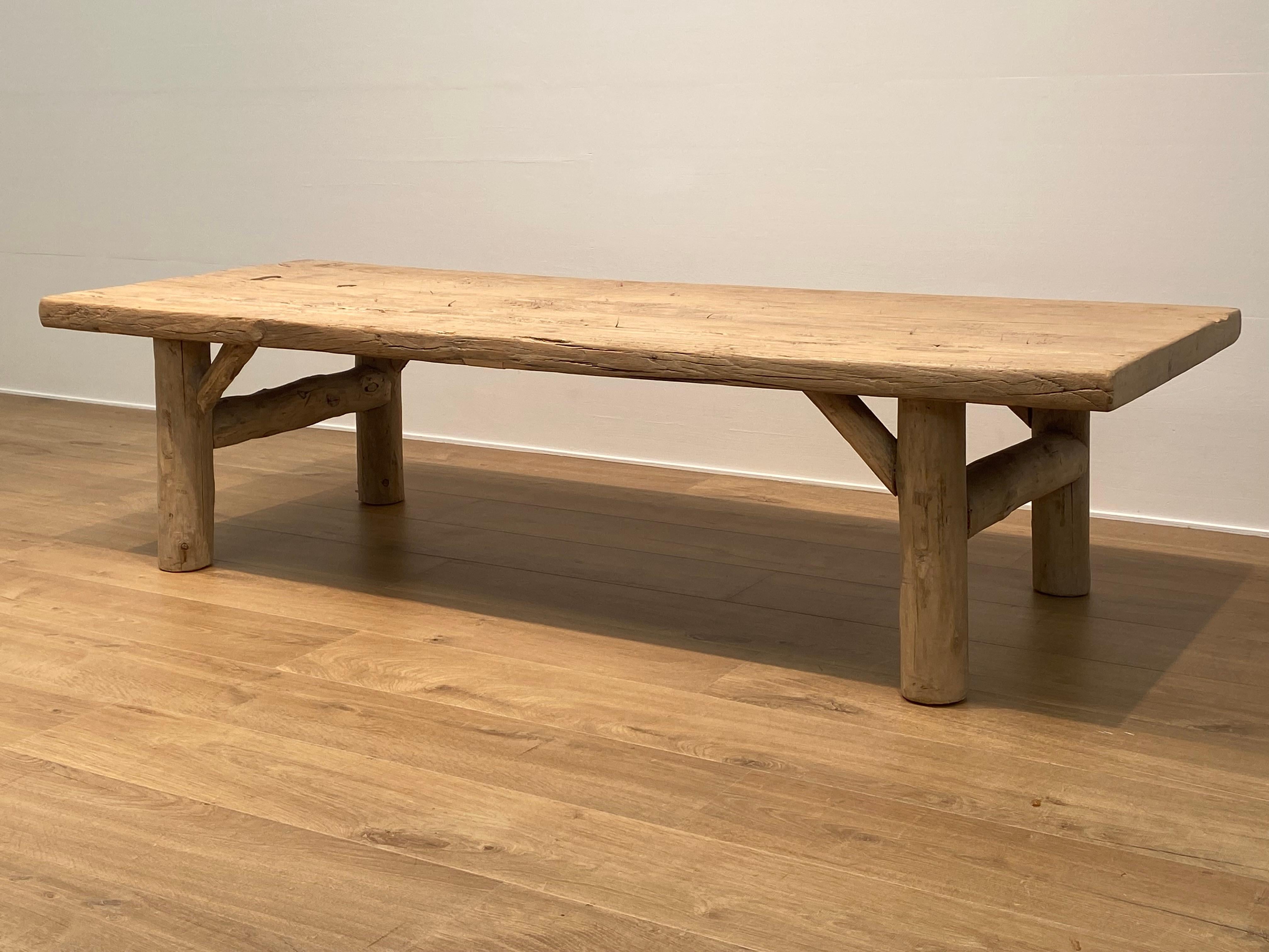 Vintage Elm Coffee Table For Sale 1