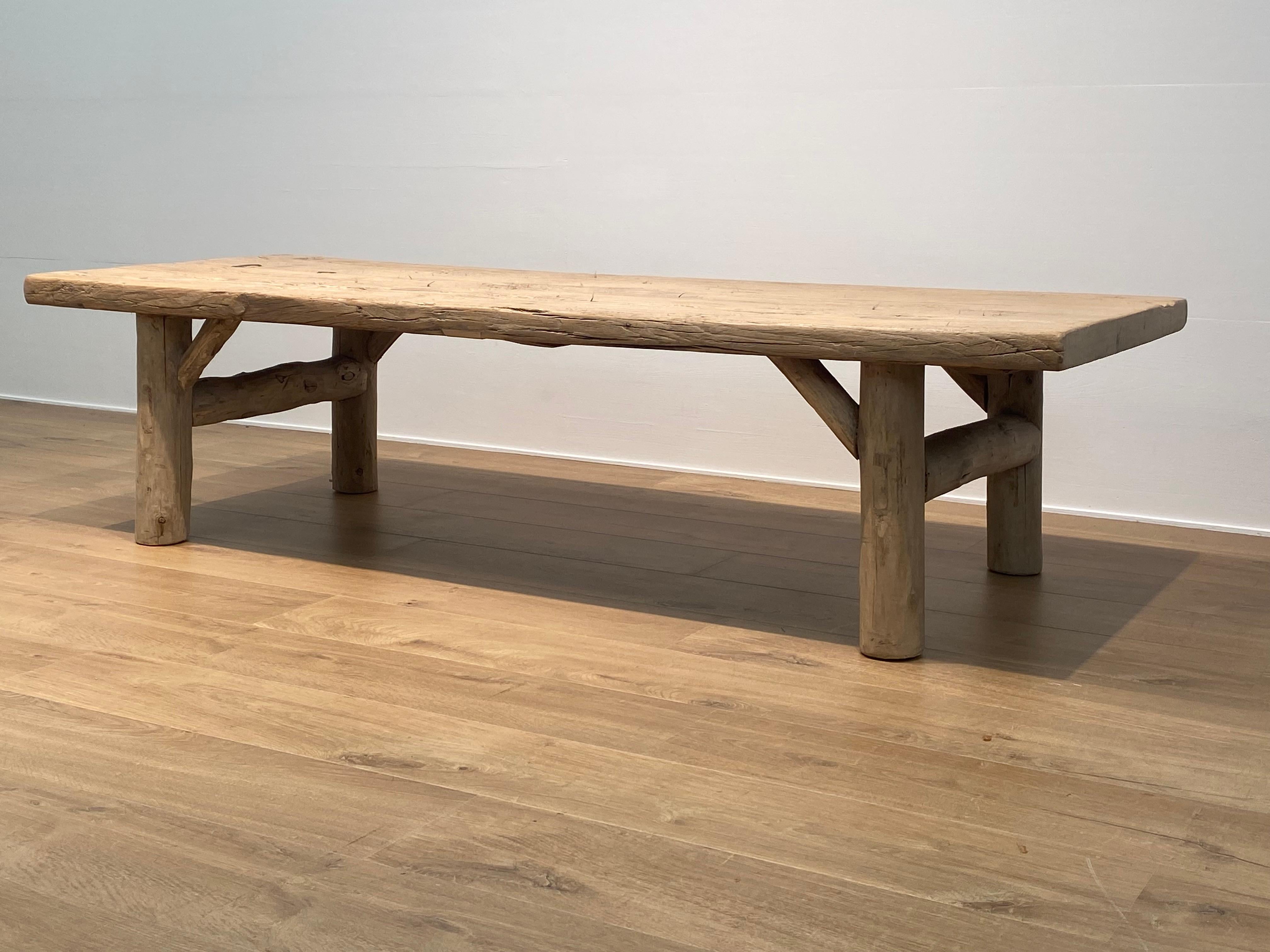Vintage Elm Coffee Table For Sale 2