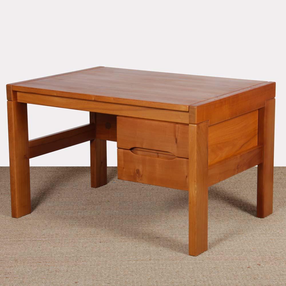 Mid-Century Modern Vintage elm desk published by Maison Regain For Sale
