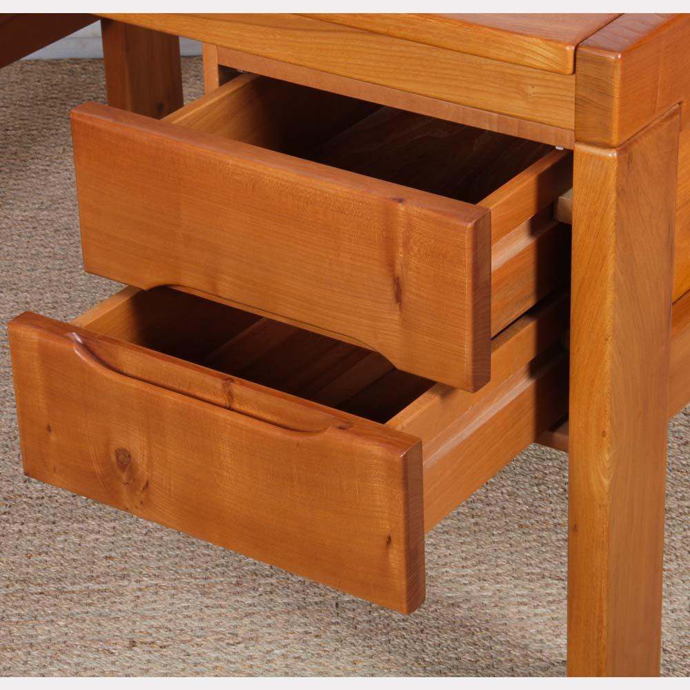 Late 20th Century Vintage elm desk published by Maison Regain For Sale